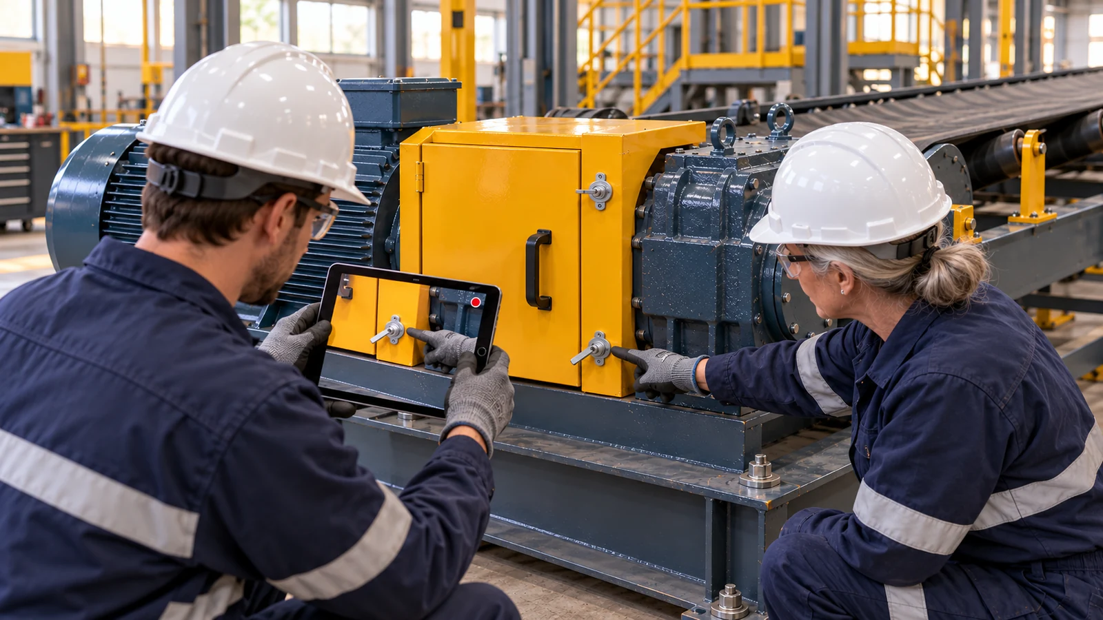 An expert and colleague capture equipment context and inspection reasoning.